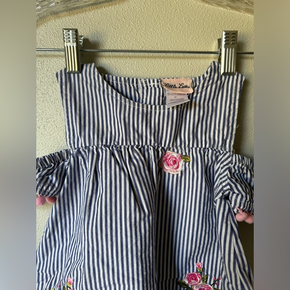 Little Lass Striped Top - Cold Shoulder 4T - Picture 2 of 8